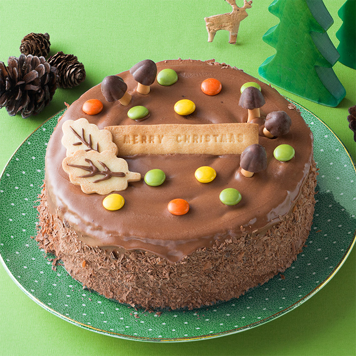 ブッシュ・ド・ノエル風チョコレートケーキのメイン画像