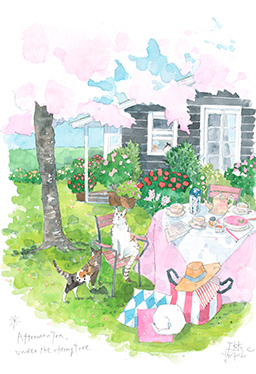 Afternoon Tea under the cherry tree