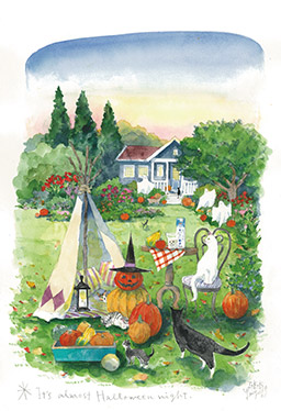 It's almost Halloween night.